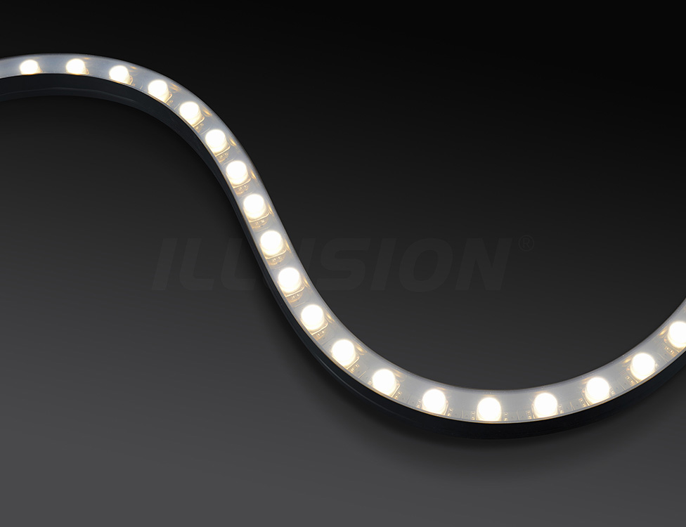 Oben und seitlich biegbarer, flexibler LED-Wandfluter